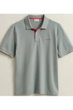 GANT Pique`Polo Shirt ceramic grey Regular Fit