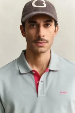 GANT Pique`Polo Shirt ceramic grey Regular Fit