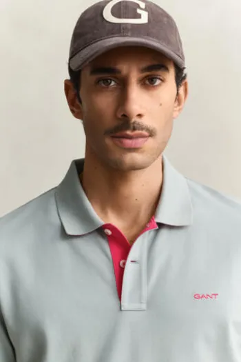 GANT Pique`Polo Shirt ceramic grey Regular Fit