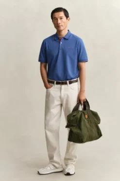 GANT Pique`Polo Shirt vintage blue Regular Fit