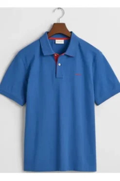 GANT Pique`Polo Shirt vintage blue Regular Fit