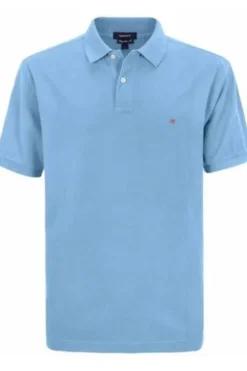 GANT Polo-Shirt hellblau Original Rugger