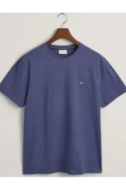 GANT Regular Fit Shield T-Shirt dk jeansblue melange