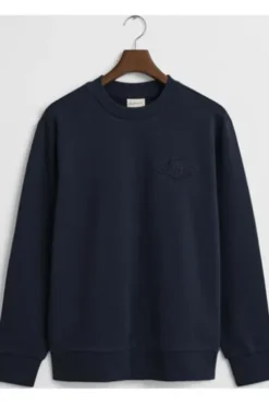GANT Shield Rundhals Sweatshirt evening blue Regular Fit