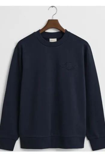 GANT Shield Rundhals Sweatshirt evening blue Regular Fit