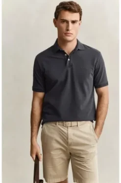 GANT Sunfaded Polo-Shirt black Regular Fit