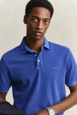 GANT Sunfaded Polo-Shirt royal blue Regular Fit