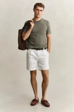 GANT Washed T-Shirt dry herb green Regular Fit