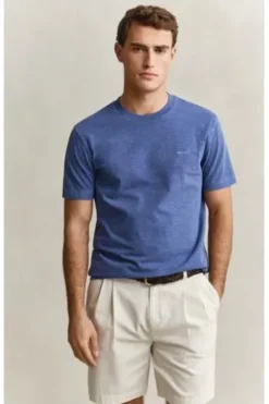 GANT Washed T-Shirt vintage blue Regular Fit