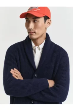GANT Wollmix Strickjacke evening blue