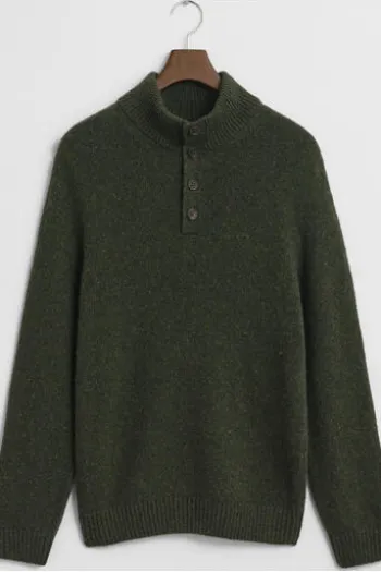 GANT Wollmix Troyer country green Regular Fit