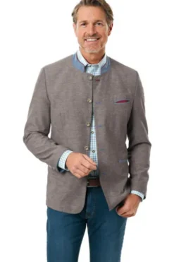 GEBR. WEIS Janker Rosenheim beige mit Leinen