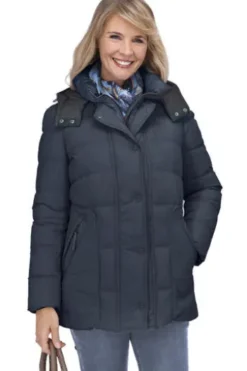 GIL BRET Steppjacke marine mit modischem Westeneinsatz