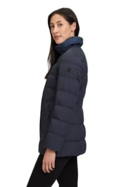 GIL BRET Steppjacke marine mit modischem Westeneinsatz