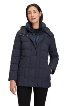 GIL BRET Steppjacke marine mit modischem Westeneinsatz