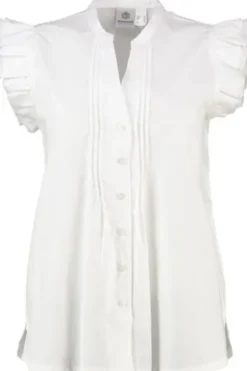 HAMMERSCHMID Bluse Stina weiß Kurzarm