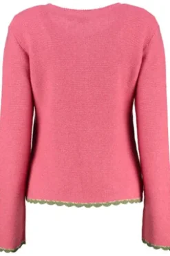 HAMMERSCHMID Strickjacke Bern koralle im Linksstrick