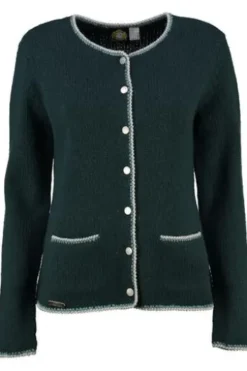 HAMMERSCHMID Strickjacke Tyrol petrol im Linksstrick