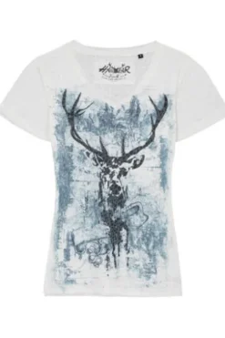 HANGOWEAR Trachten-Shirt offwhite Kurzarm Flicka