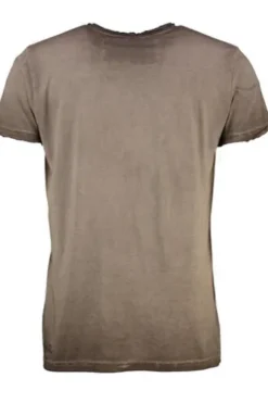 HANGOWEAR T-Shirt braun Kurzarm Dietrich