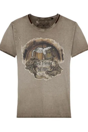 HANGOWEAR T-Shirt Feodor hellbraun