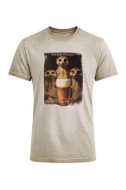 HANGOWEAR T-Shirt Marino beige einfarbig