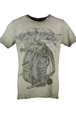 HANGOWEAR T-Shirt Quinn oliv Printmotiv