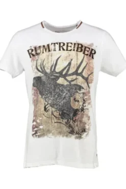 HANGOWEAR T-Shirt Rumtreiber weiss Printmotiv