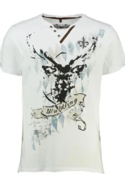 HANGOWEAR T-Shirt weiss Kurzarm Fonse Bavaria