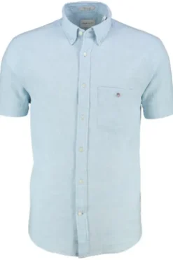 Hemd sky blue Regular Fit Kurzarm