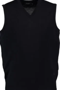 Herren-Pullunder MAERZ Pullunder marine extra feine Merinowolle