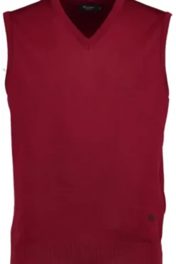 Herren-Pullunder MAERZ Pullunder bordeaux extra feine Merinowolle