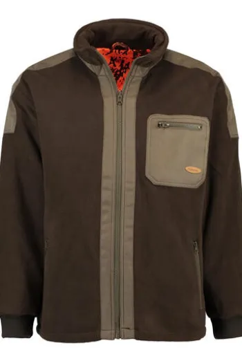 HUBERTUS Fleece-Wende-Jacke oliv
