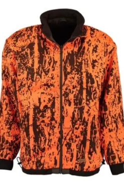 HUBERTUS Fleece-Wende-Jacke oliv