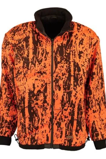 HUBERTUS Fleece-Wende-Jacke oliv