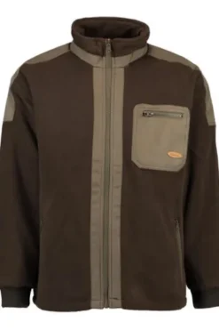 HUBERTUS Fleece-Wende-Jacke oliv