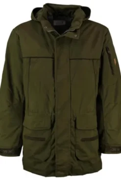 HUBERTUS Jagd Jacke oliv winddicht, wasserdicht, atmungsaktiv