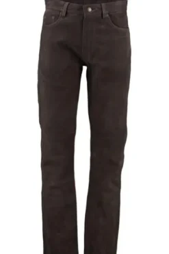 HUBERTUS Jagd-Lederhose braun Five-Pocket-Form