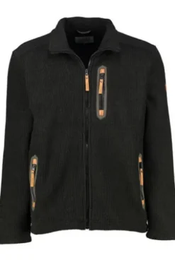 HUBERTUS Strickfleece Jacke oliv