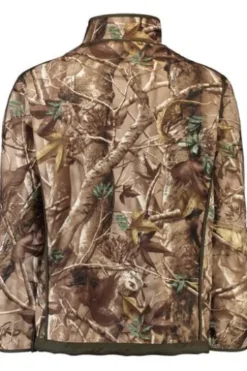 HUBERTUS Warn-Wende-Fleece-Jacke Pirsch oliv atmungsaktiv
