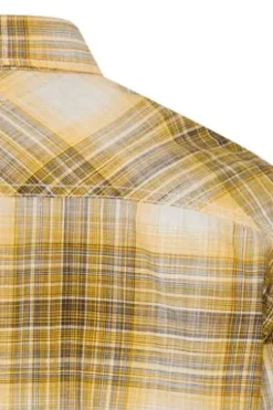 Karo Hemd sun yellow kariert Regular Fit Kurzarm