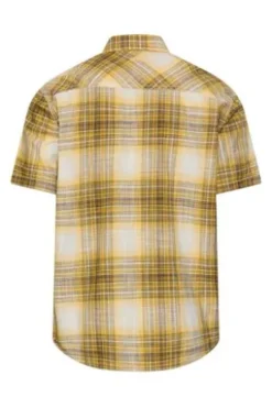 Karo Hemd sun yellow kariert Regular Fit Kurzarm