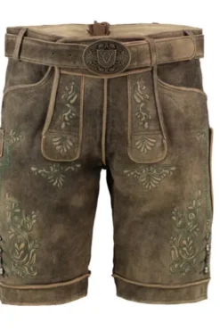 KRÜGER BUAM Lederhose braun Rob