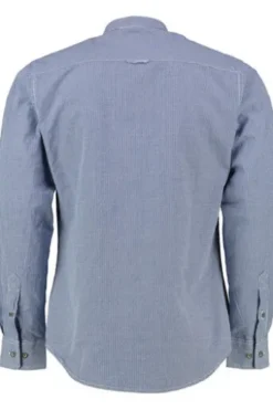 KRÜGER BUAM Trachtenhemd blau Slim Fit