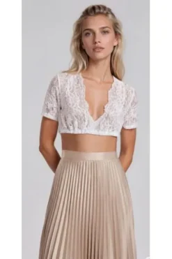 KRÜGER Collection Dirndlbluse Carina weiß