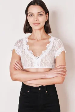 KRÜGER COLLECTION Dirndlbluse ecru Carina