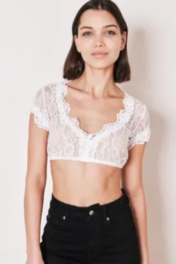 KRÜGER COLLECTION Dirndlbluse ecru Carina