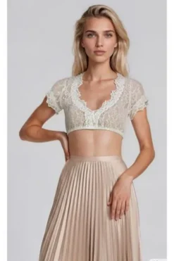 KRÜGER COLLECTION Dirndlbluse ecru Carina