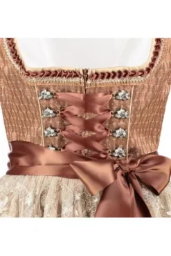 KRÜGER COLLECTION Dirndl braun Paisleymuster Tara