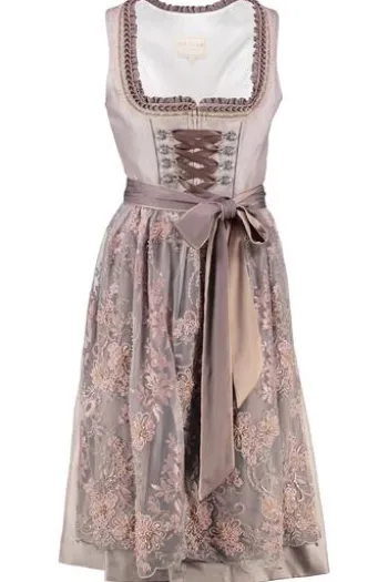 KRÜGER COLLECTION Dirndl flieder Paisleymuster Lisbeth